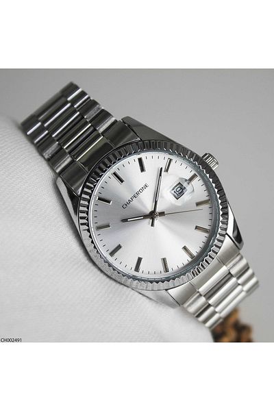 Chaperone Ch002491Men's Wrist Watch with Steel Band