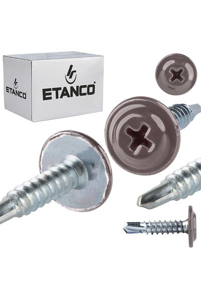 Etanco Łączniki montażowe GM-B 4,2x19mm RAL 9007