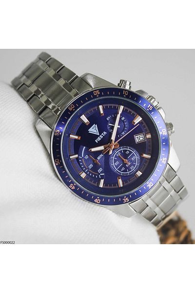 Fiesta Fs000022 Men's Wrist Watch with Steel Band