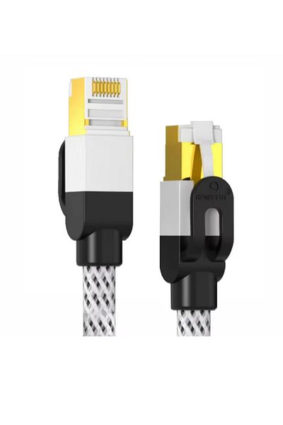 OEM CAT7 ethernet cable, 2 m, white, black