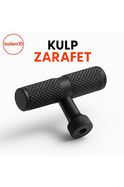 Badem10 Martin Black Metal Single Screw Handle Button Furniture Drawer Kitchen Cabinet Cupboard Modern Cover Handles