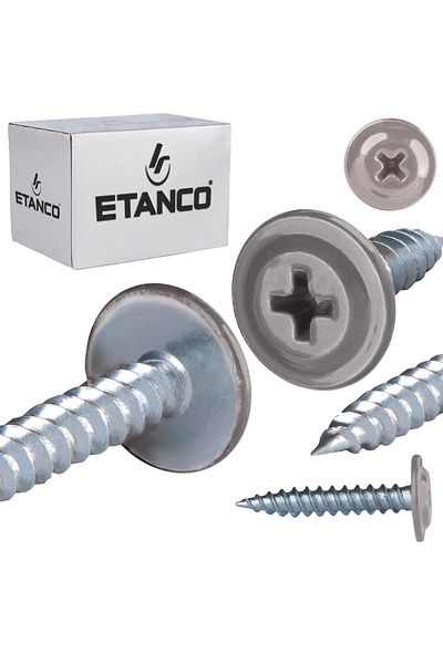 Etanco Łączniki montażowe GM-S 4,2x25mm RAL 9007
