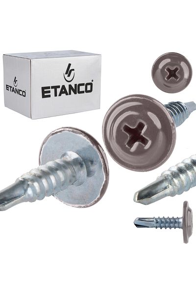 Etanco Łączniki montażowe GM-B 4,2x16mm RAL 9007