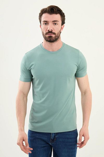 Mcr Ανδρικό μπλουζάκι Basic με λεπτή εφαρμογή Crew Neck 36863