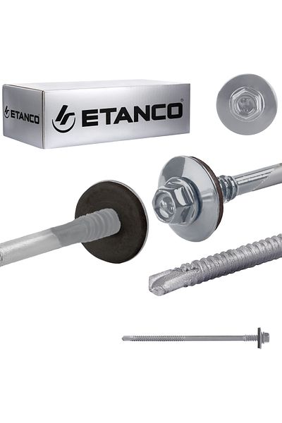 Etanco Wkręty GTR6 SP A19 5,5/6,3x125mm RAL 9006