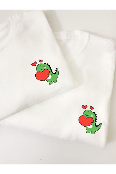 Etiole Studio Dinoluv Dear Combination T-Shirt |   Dear T-Shirt Combination – Unisex Oversize