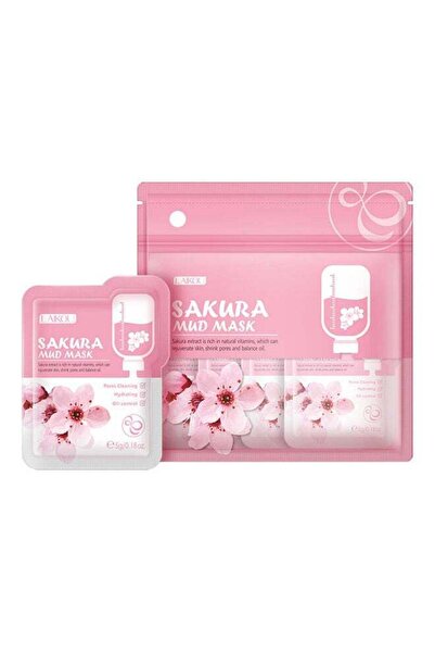 LAIKOU 12 قطعة من قناع الطين الوردي ساكورا 60 جرام