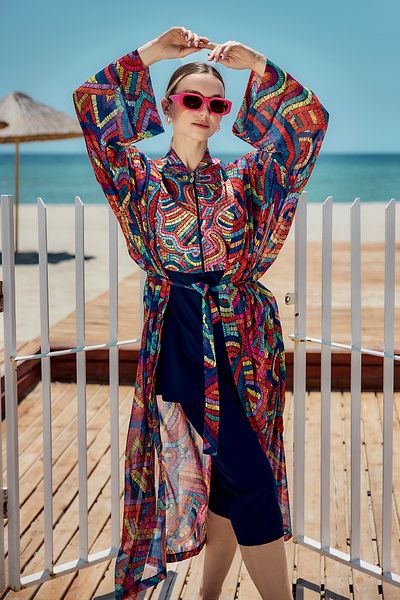 Remsa Mayo Remsa Single Kaftan Kimono Pareo on Hijab Swimsuit Navy Blue01 Rp029 Tuna