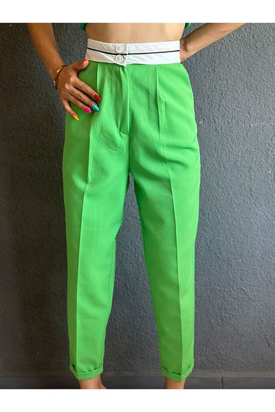 Gönülden Tasarım Pleated High Waist Women's Carrot Pants