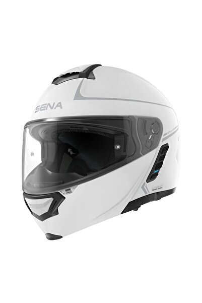 Sena Impulse Akıllı Çene Açılabilir Motosiklet Kaskı 2206 Beyaz