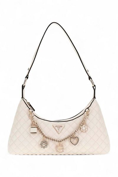 Guess Everlee Beige Women's Shoulder Bag Hweg8679180