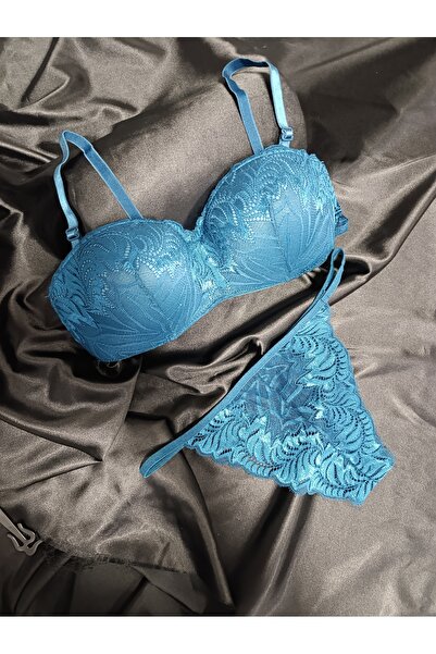 Butik DESTEKSİZ TOPARLAYICI DANTELLİ SÜTYEN TAKIMI