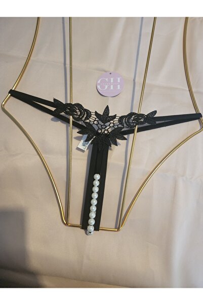 G&H UNDERWEAR String Thong Panties with Pearls