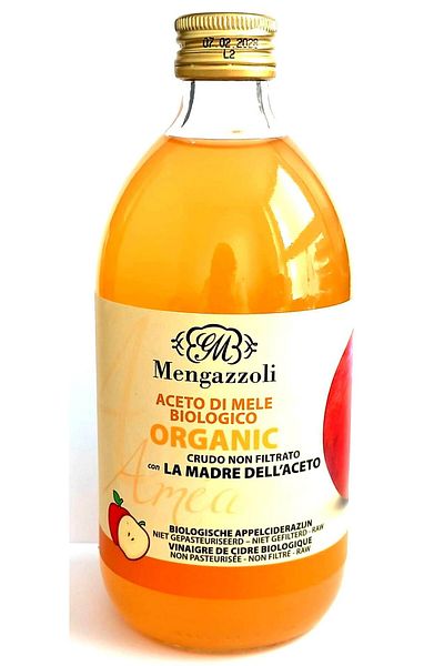 Deco Italia Unfiltered, raw apple cider vinegar, with Mother of Vinegar, 500ml