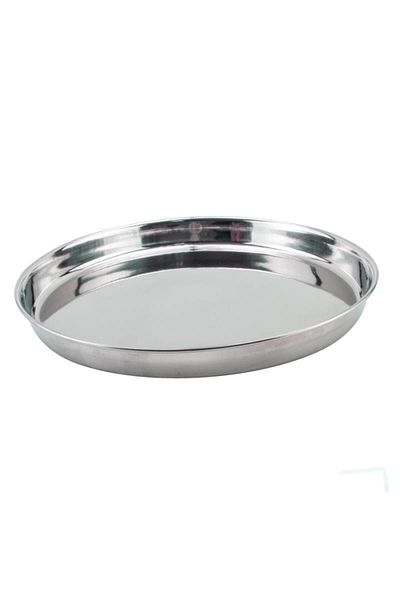 gogiva Round serving tray, Stainless steel, Ø 35 cm