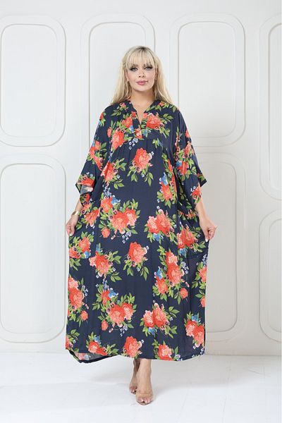 mervemoda Women's large King size woven dress