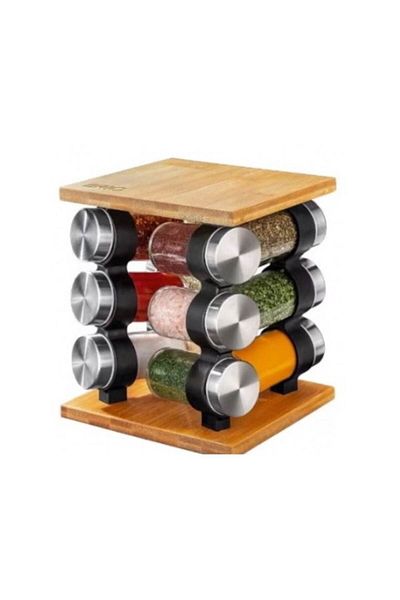 ANGMAD Set rotativ cu 12 recipiente pentru condimente,