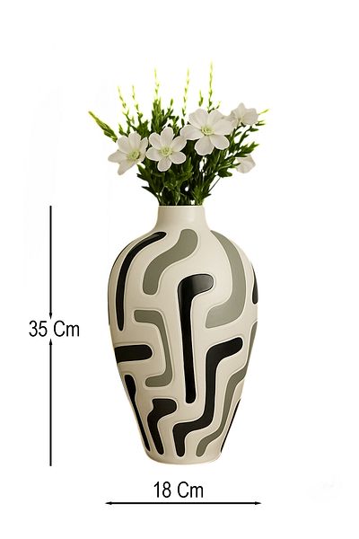 Hmydesign Whitevas Handmade Decorative Ceramic Vase