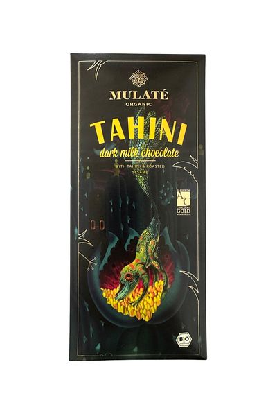 Mulate Chocolate Dark milk chocolate Mulate with tahini and roasted sesame, 80 gr