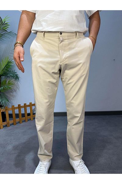 MODA Brand Equivalent Jogger Fabric Pants Cream