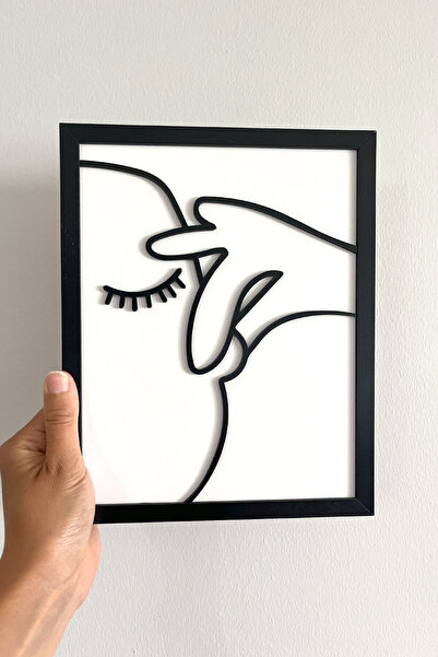 Kuzeylina Ξύλινος πίνακας τουαλέτας & μπάνιου με πλαίσιο – (25x20 cm)