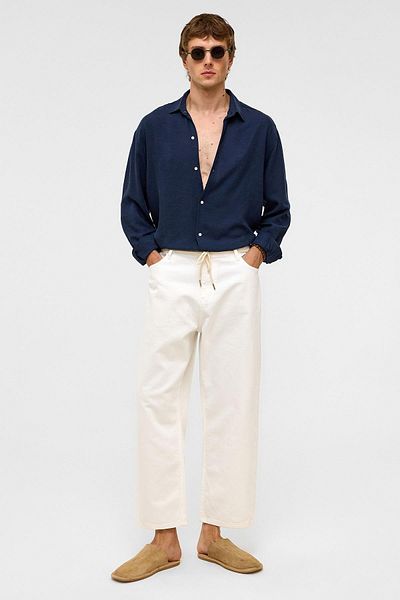 VAMOSCLO Baggy Fit Jean White