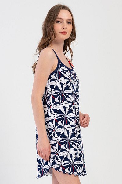 VİENETTA Cotton Women's Rope Strap Nightgown, 408330