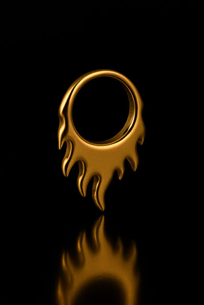 depozoom 316l Cerrahi Çelik Alev Kilitli Halka Piercing