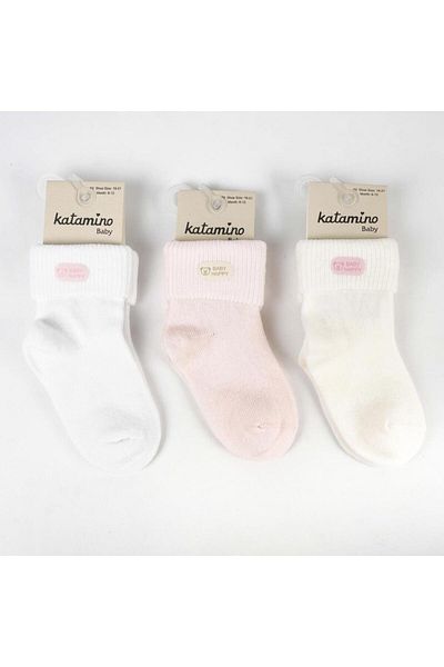 Toptan Bulurum Katamino Sesame Ax. Baby Girl Sock Socks K46340 Assortment