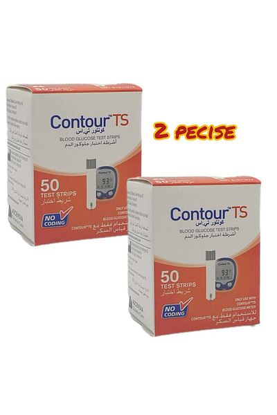 CONTOUR Ts Blood Sugar Test Strips, 50 Pieces