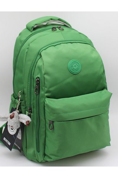 Harmela Green Unisex Water Resistant School Bag Bts-2500 School Backpack