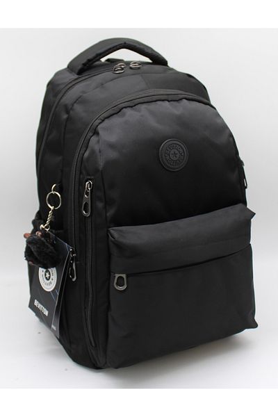 Harmela Black Unisex Water Resistant School Bag Bts-2500 School Backpack