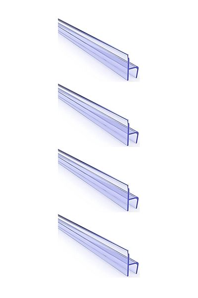 GLASSMAKRO 10 mm Small H (Y) Glass Balcony Transparent Wick 150 cm 4 Pcs