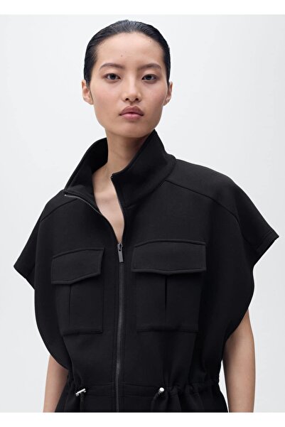 MANGO Woman Ayarlanabilir belli kısa kollu ceket