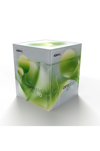 Aquael Optibent Set 70 White / 39x39x45cm Full Set Akvaryum