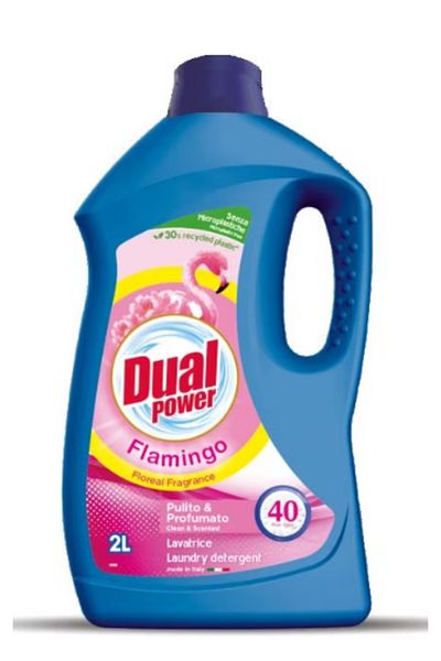 Dual Power LAUNDRY DETERGENT 2L (40 WASHES) FLAMINGO