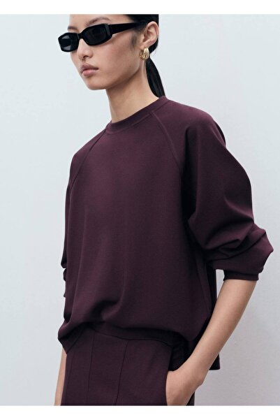 MANGO Woman Bisiklet yaka sweatshirt