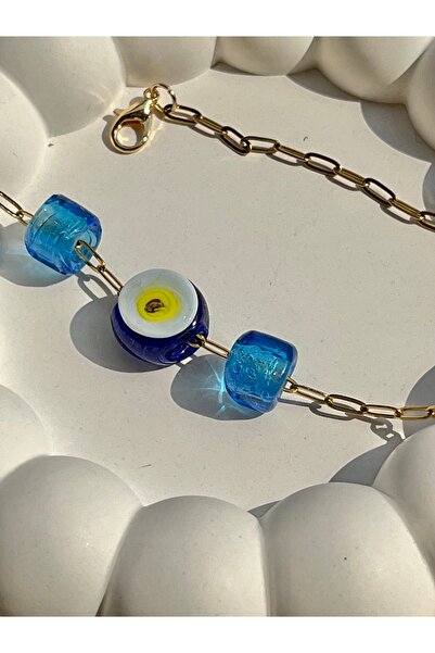 sanghatelier Nazar Cam boncuklu Kolye