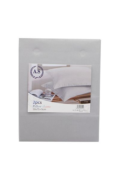 As 2-piece solid color pillowcase