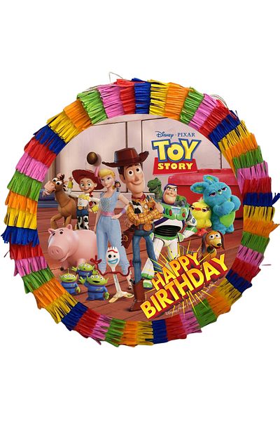 OEM Party pinata, 35 cm, multicolor, Toy Story 3 model + Birthday T-shirt 5/6 years old
