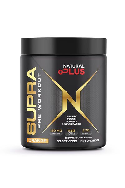 Natural Plus Supra 510 g - aroma Orange ,Pre workout