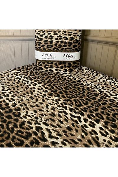 ÇIQRIK HOME 100% Cotton Leopard Pattern Poplin Fabric Width: 240 cm Duvet Cover, Bed Sheet, Pillow Case, Dress and Bag
