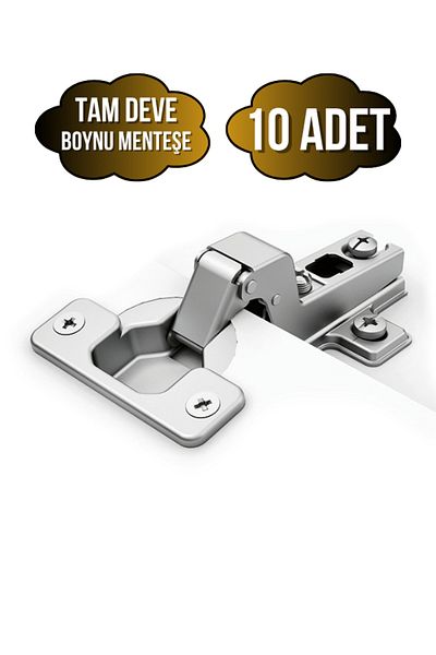 YENİLER Full Super Camel Cabinet Door Hinge Stone Hinge(Full Super Camel Hinge)(10 Pcs)
