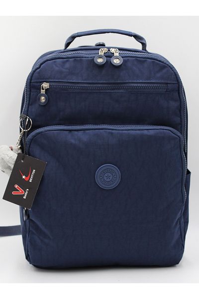 Harmela School Bag Water Resistant Unisex School Backpack Bts-1900 Navy Blue