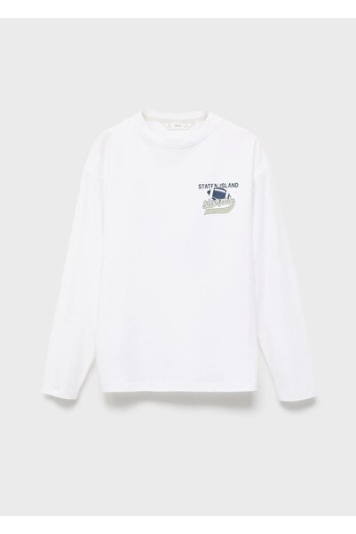 MANGO Kids Desenli uzun kollu tişört