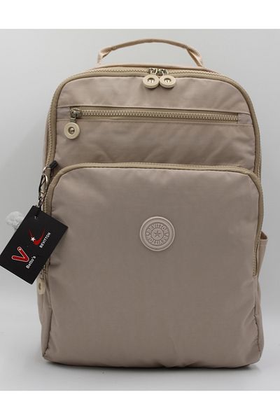 Harmela School Bag Water Resistant Unisex School Backpack Bts-1900 Beige