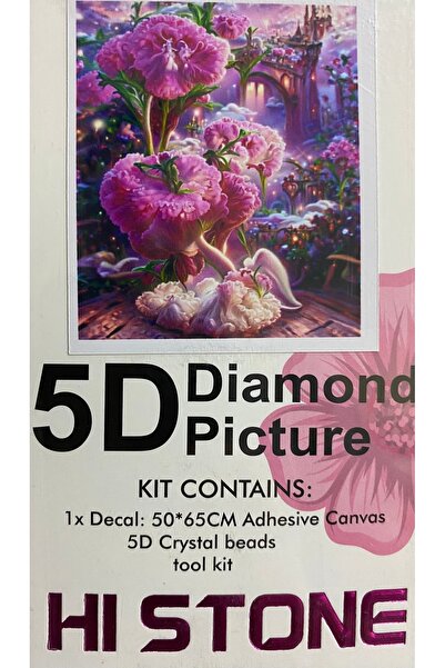 EleganTShoP 5D Yapışan Boncuk Goblen Mozaik Tablo Pano 50*65 cm 84953