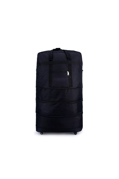 ZAAPPY Folding Oxford Fabric 35-Inch Rolling Luggage with 360 Degree Movement 5 Wheels Expandable