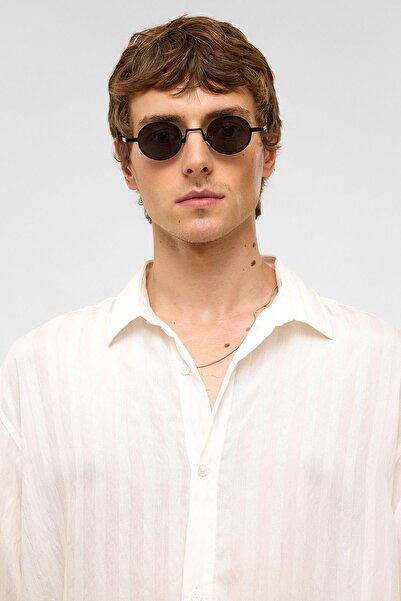 VAMOSCLO oversized Μακρυμάνικο πουκάμισο από ύφασμα Modal Λευκό