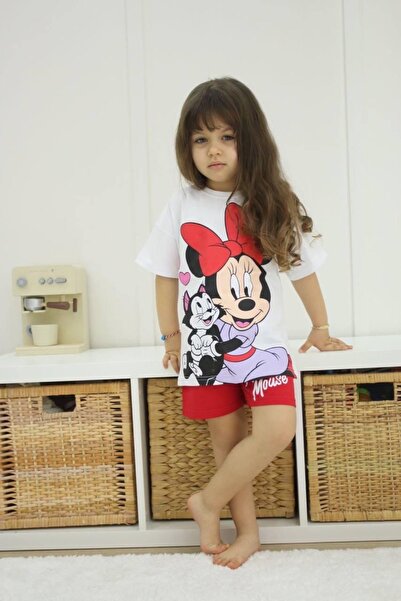 morbella Red Girl's 2-Piece Set (Character Figure Printed)